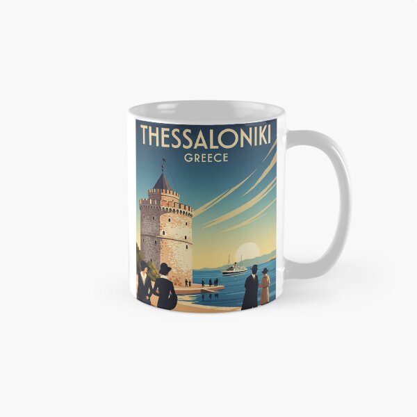 Item preview, 160 Thessaloniki, Greece Poster Design designed and sold by Alexis Art Collection.