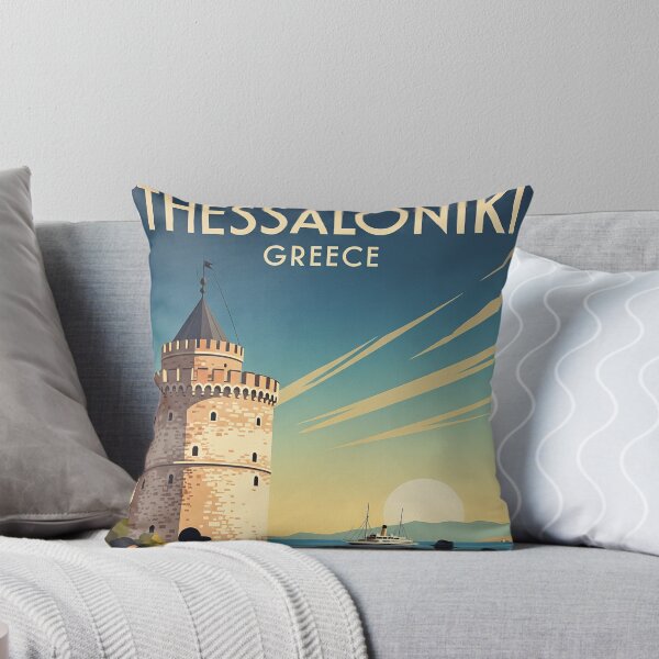 Item preview, 160 Thessaloniki, Greece Poster Design designed and sold by Alexis Art Collection.
