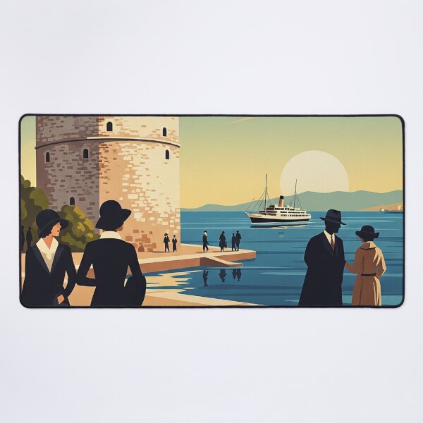 Item preview, 160 Thessaloniki, Greece Poster Design designed and sold by Alexis Art Collection.