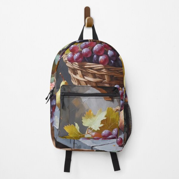 Item preview, Autumn Fruits in a Stone Cottage Kitchen – Rustic Oil Style designed and sold by Deezyned.