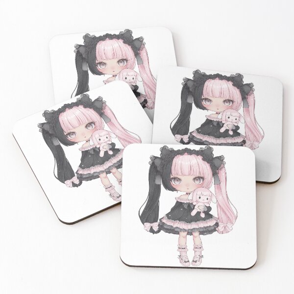 Aperçu de l'œuvre Poupée Chibi Kawaii à cheveux fendus – Jirai Kei Fashion créée et vendue par ArgentoArt.