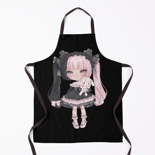 Aperçu de l'œuvre Poupée Chibi Kawaii à cheveux fendus – Jirai Kei Fashion créée et vendue par ArgentoArt.