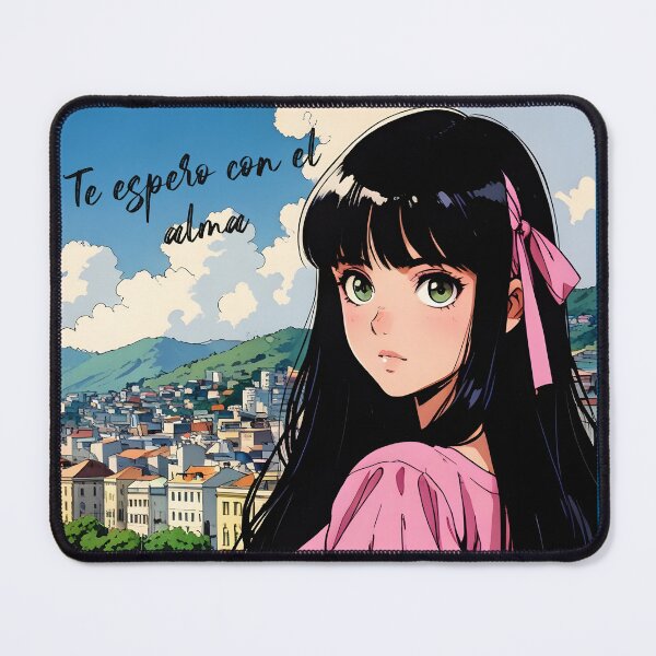 Item preview, Retro Anime Girl from Guayaquil Ecuador Vintage Travel Romantic Quote designed and sold by Kawaii-Sky.