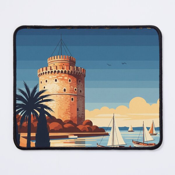Item preview, 162 Thessaloniki, Greece Poster Design designed and sold by Alexis Art Collection.