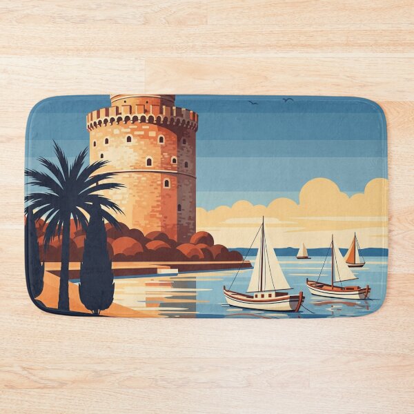 Item preview, 162 Thessaloniki, Greece Poster Design designed and sold by Alexis Art Collection.