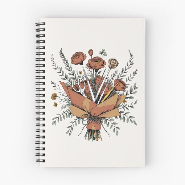 Item preview, Tools in Bloom – Floral Craft Tools Sticker designed and sold by SproutStitchHandmade.