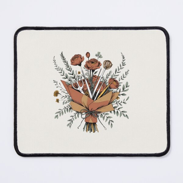 Item preview, Tools in Bloom – Floral Craft Tools Sticker designed and sold by SproutStitchHandmade.