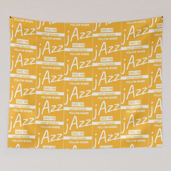 Item preview, Warm Jazz Melody Graphic Poster designed and sold by SplashTastic.