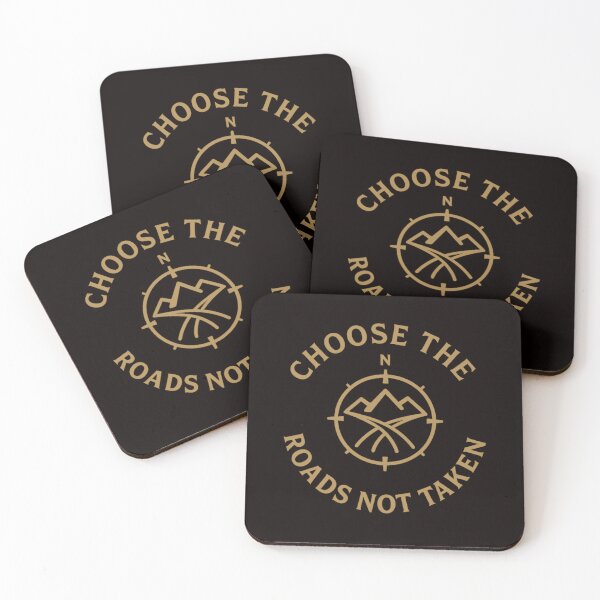 Item preview, Choose the Roads Not Taken – Dark Tan Adventure Compass Design designed and sold by Tadeusz1.
