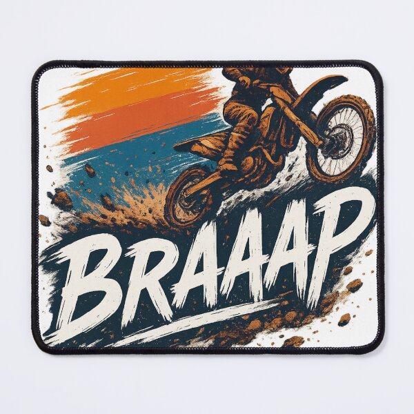 Item preview, BRAAAP Motocross Rider Dirt Bike Action – Extreme Sports Design designed and sold by Kempworx Art.