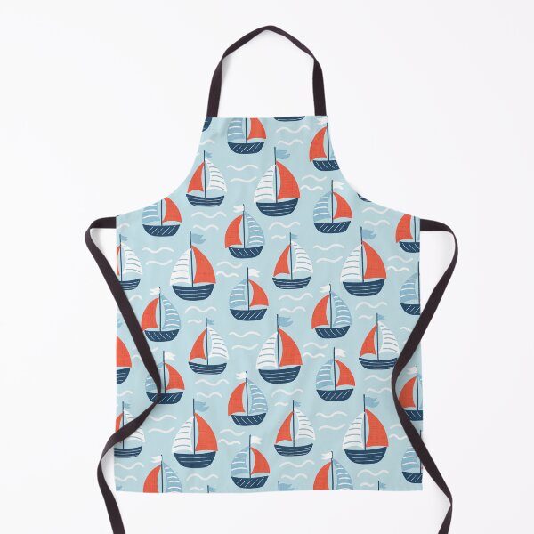 Item preview, Cute Nautical Sailboat Pattern for Kids | Red Blue Summer Ocean Design Kids Clothing designed and sold by FestivityFinds.