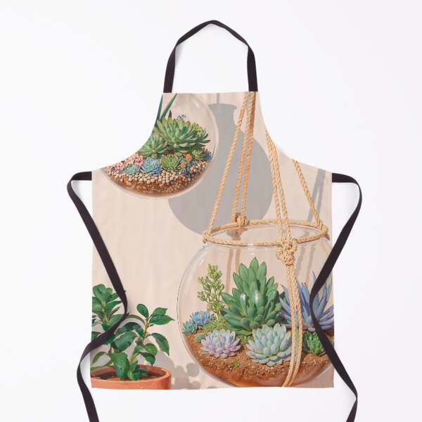 Item preview, Succulents in round glass containers designed and sold by Mauswohn.