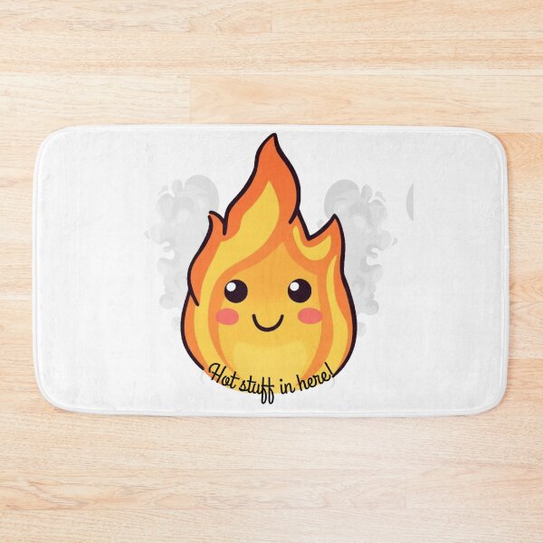Item preview, Hot stuff shower curtain!  designed and sold by StickerCherry.