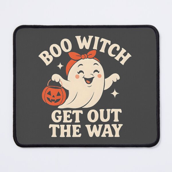 Item preview, Vintage Style Boo Witch Halloween Ghost Illustration designed and sold by The Crazy Cat Lady.
