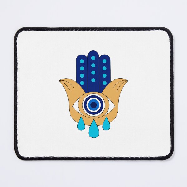 Item preview, Blue Hamsa Hand Evil Eye – Spiritual Protection and Good Luck Charm designed and sold by unique0703.