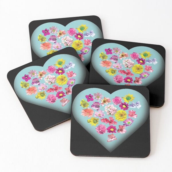 Item preview, Warm and Healing Flowers from the Heart Shaped Abstract Garden  designed and sold by cremedecolor.
