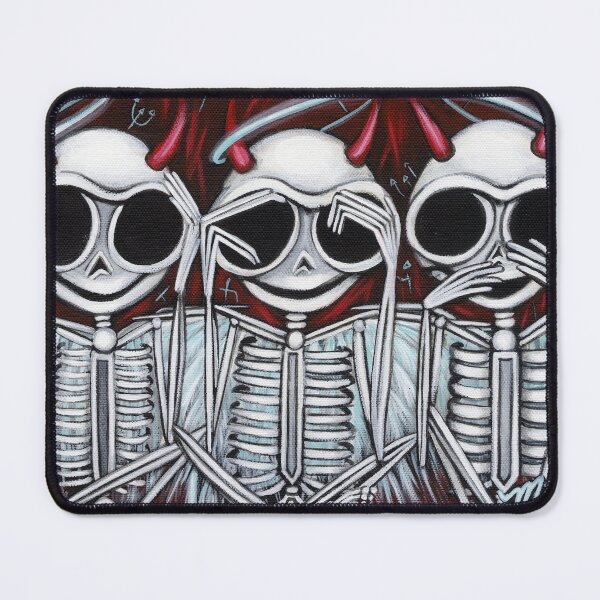 Item preview, Three Wise Skellies - Skeleton Art Gothic Fantasy designed and sold by Morbidly Adorable: Art of Misty Monster.