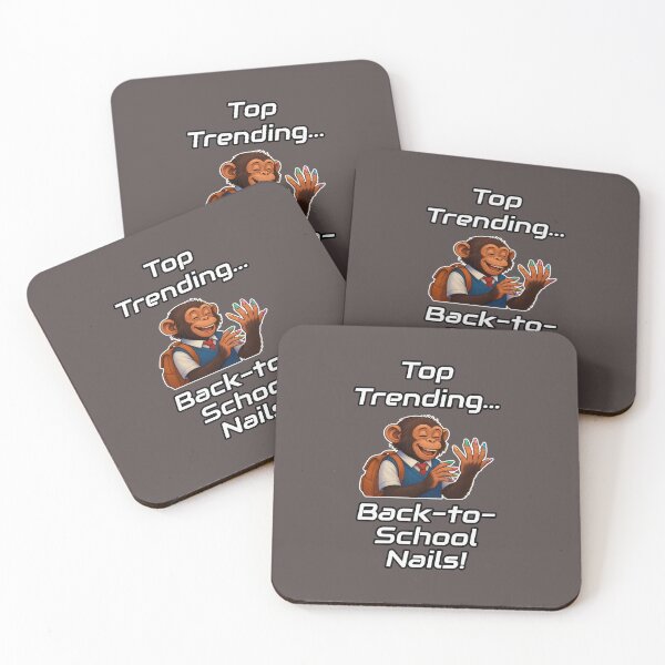 Item preview, Back-to-School Nails – Funny Chimpanzee Meme T-Shirt - Mad with fads designed and sold by PunArtistry.