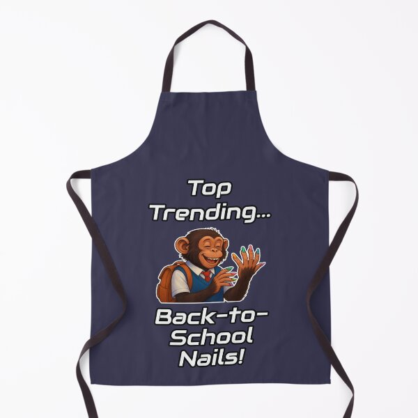 Item preview, Back-to-School Nails – Funny Chimpanzee Meme T-Shirt - Mad with fads designed and sold by PunArtistry.