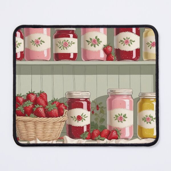 Item preview, Strawberries & Jam – Cheerful Cottage Kitchen Pastels designed and sold by Deezyned.