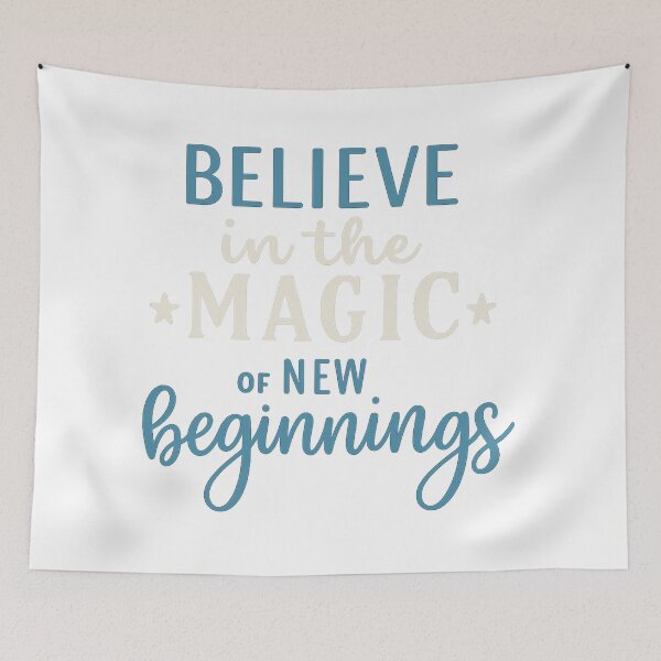Item preview,  Believe in the Magic of New Beginnings – Motivational Glow Design designed and sold by IM Hunter.