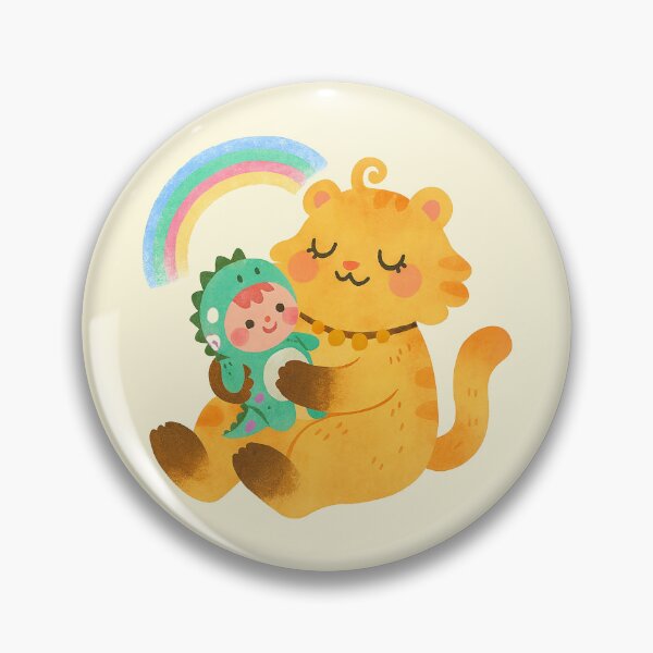 Item preview, Gentle Tiger Cuddles Dinosaur Baby designed and sold by zzz888.