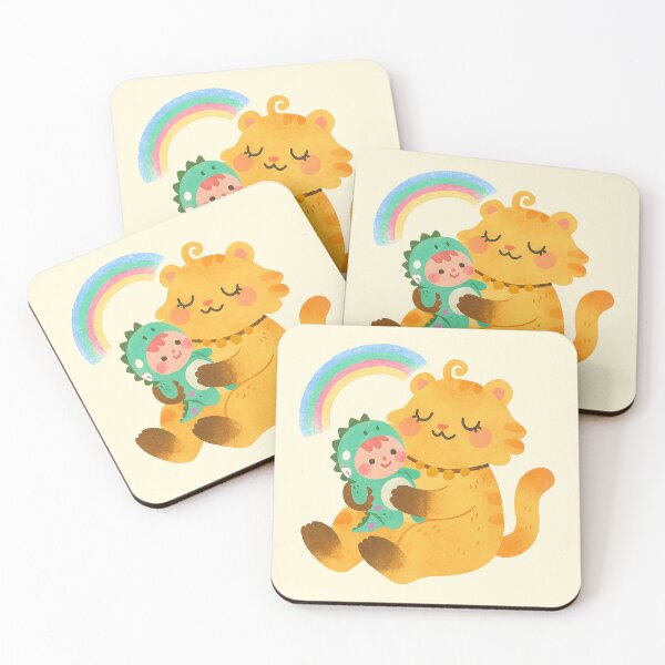 Item preview, Gentle Tiger Cuddles Dinosaur Baby designed and sold by zzz888.