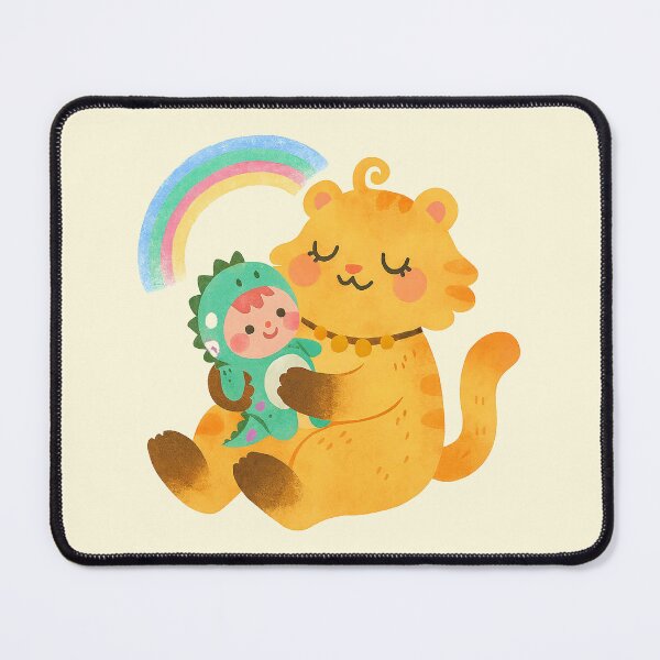 Item preview, Gentle Tiger Cuddles Dinosaur Baby designed and sold by zzz888.