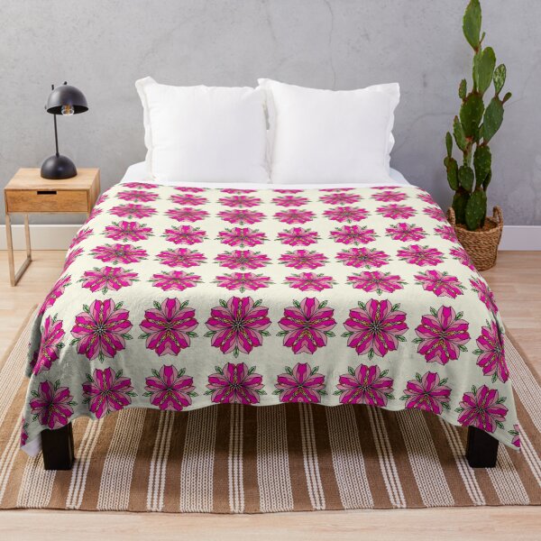 Item preview, Flower mandara design for  Throw Blankets & Tapestries , Pillow set designed and sold by cutedigistickery.