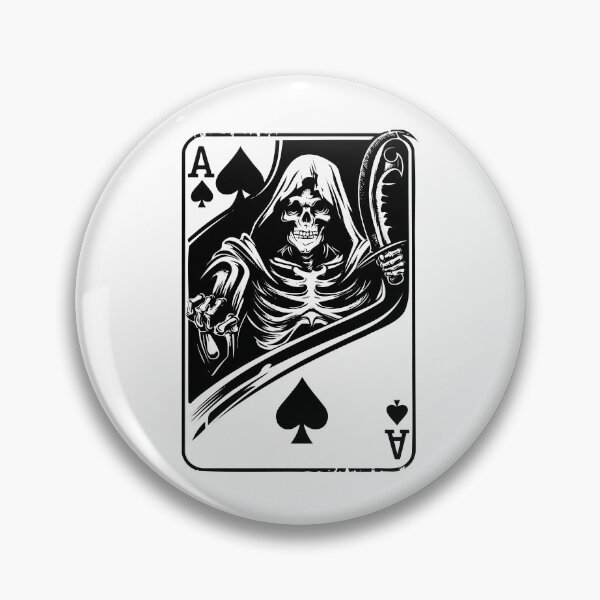 Item preview, Minimalist Ace of Spades Symbol – Black and White Playing Card Vector Design designed and sold by inkoutninja.