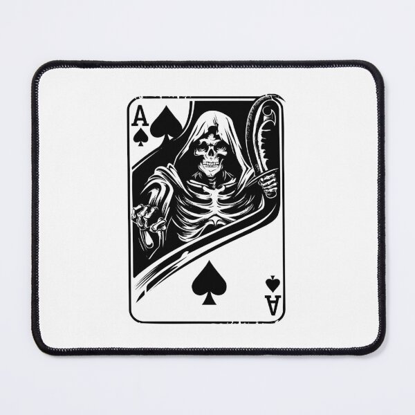 Item preview, Minimalist Ace of Spades Symbol – Black and White Playing Card Vector Design designed and sold by inkoutninja.