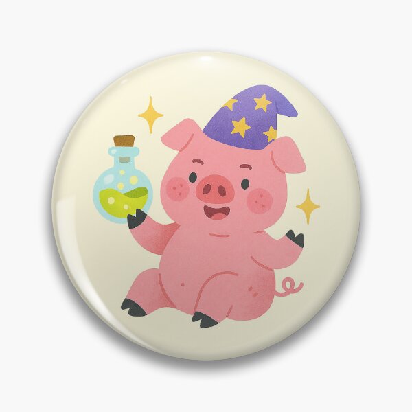 Item preview, Enchanted Potion Pig Wizard designed and sold by zzz888.