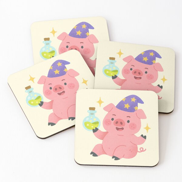 Item preview, Enchanted Potion Pig Wizard designed and sold by zzz888.
