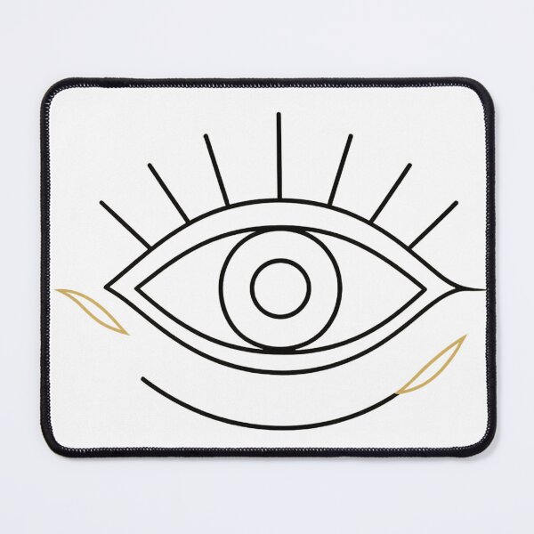Item preview, Minimalist Gold Line Evil Eye – Elegant Mystic Protection Symbol designed and sold by unique0703.