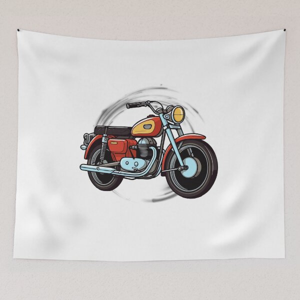 Item preview, Vintage Motorcycle Silhouette Design designed and sold by LaiDeeByAiya.