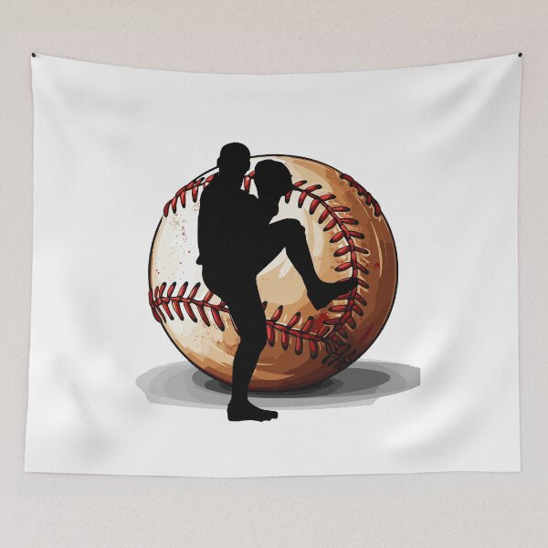 Item preview, Baseball Passion Silhouette Art designed and sold by LaiDeeByAiya.