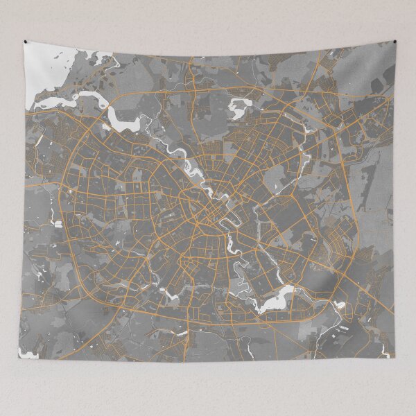 Item preview, Minsk City Map of Belarus - Bauhaus designed and sold by deMAP.