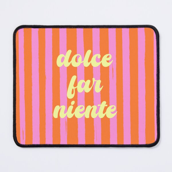 Item preview, Dolce Far Niente – Retro Orange & Pink Stripes designed and sold by MaiZephyr.