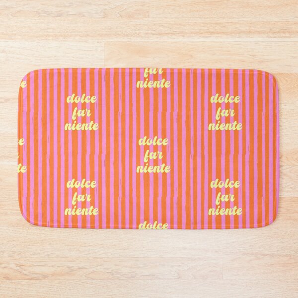 Item preview, Dolce Far Niente – Retro Orange & Pink Stripes designed and sold by MaiZephyr.