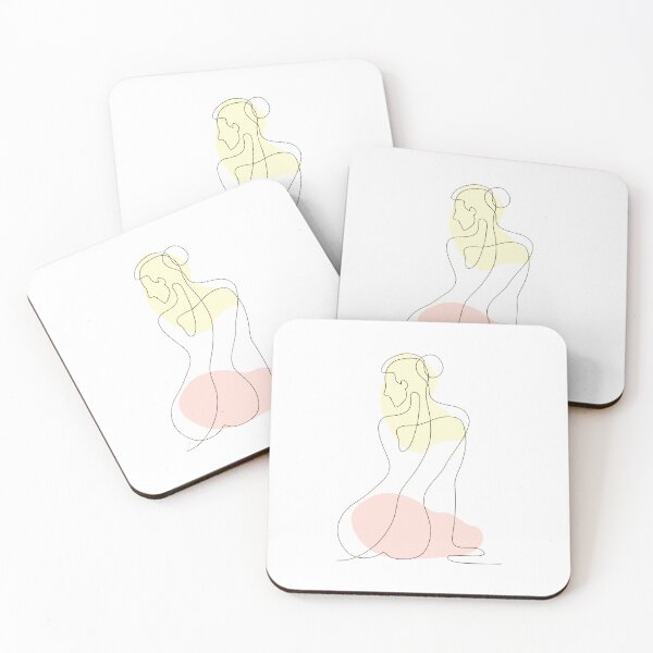 Item preview, Brown Outlined Figure with Soft Colors designed and sold by SplashTastic.