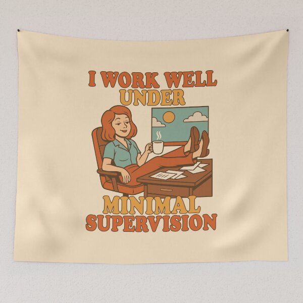Item preview, I Work Well Under Minimal Supervision designed and sold by IKDG.