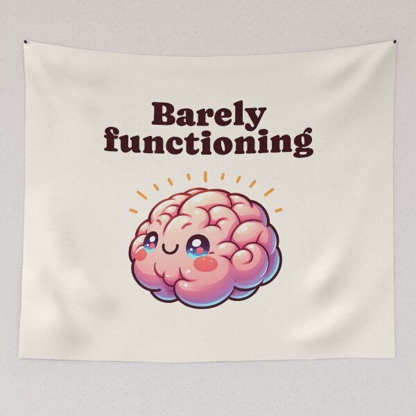 Item preview, Barely functioning brain Morcaworks designed and sold by Morcawork.