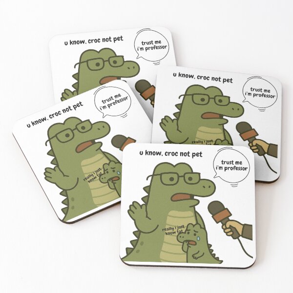 Item preview, Funny Interview Crocodile – O Sweet, One Got Out Cartoon Tee, Cute Croc with Microphone Humor Graphic Shirt designed and sold by Geexyz.