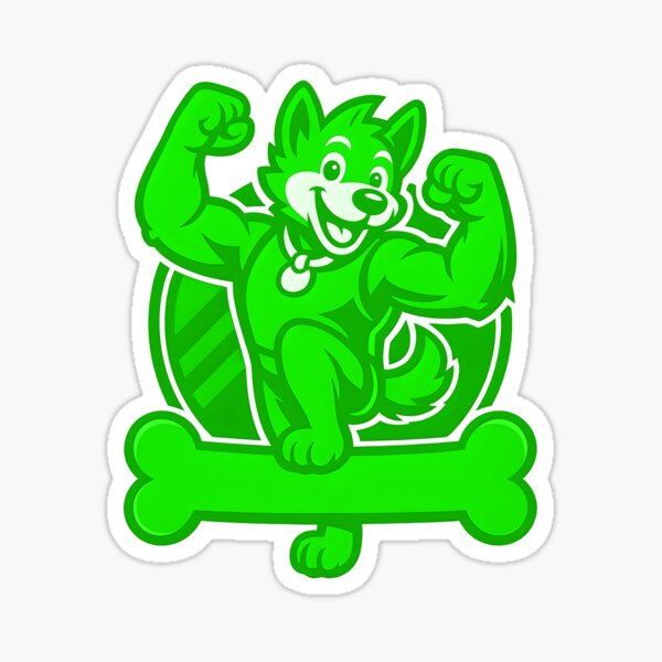 Vista previa del artículo con la obra «Cachorro verde», diseñado y vendido por FreddyE.