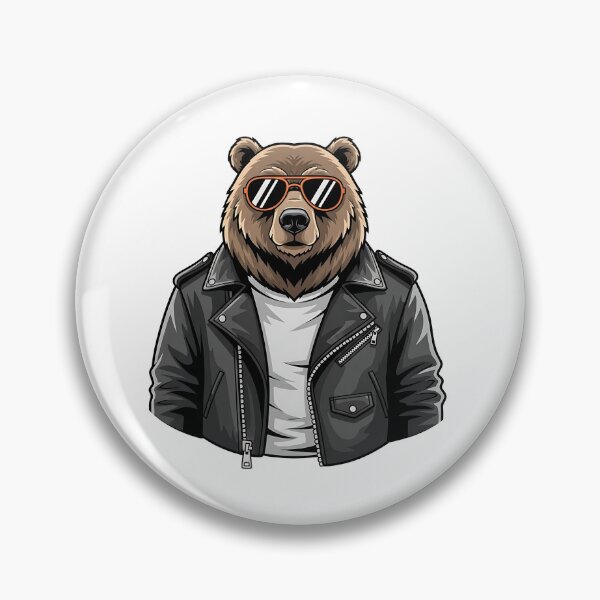 Item preview, Grizzly bear wearing sunglass designed and sold by misbahsiro.