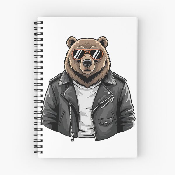 Item preview, Grizzly bear wearing sunglass designed and sold by misbahsiro.