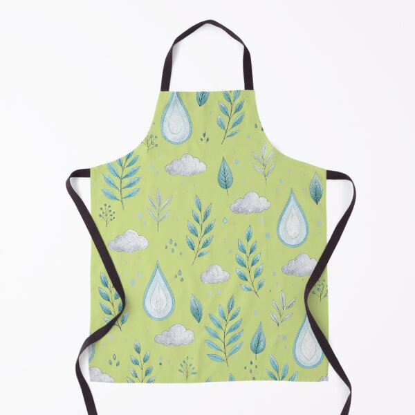 Item preview, Watercolor Leaves and Raindrops on Black designed and sold by joycrysstudio.