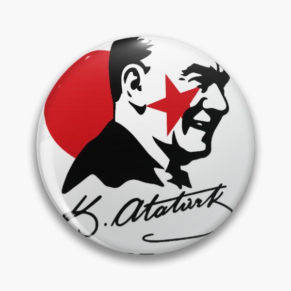 Item preview, Atatürk Silhouette and Signature – Peace at Home, Peace in the World designed and sold by Aucia.
