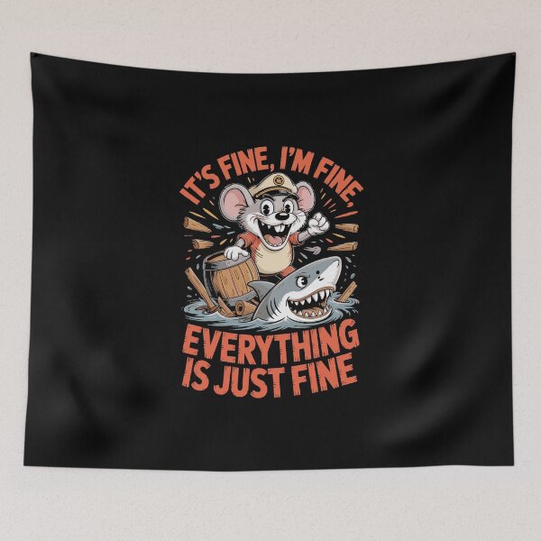 Item preview, Everything is Just Fine designed and sold by 89BLACK.
