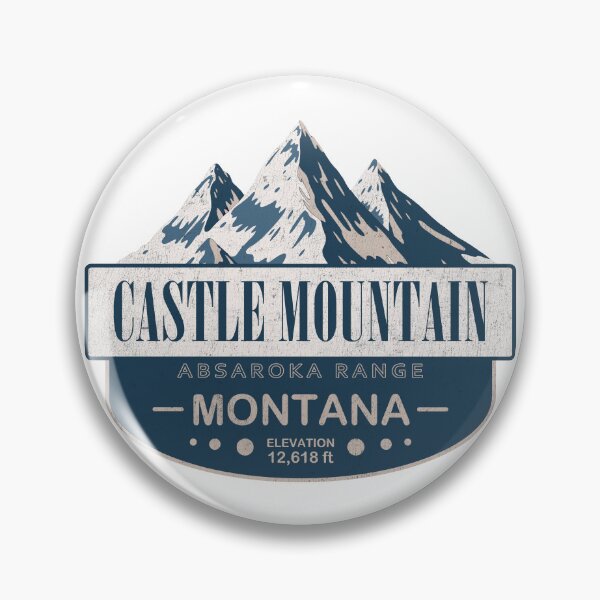 Item preview, Castle Mountain, Absaroka Range, Montana Mountain Badge designed and sold by Wanderful-roads.